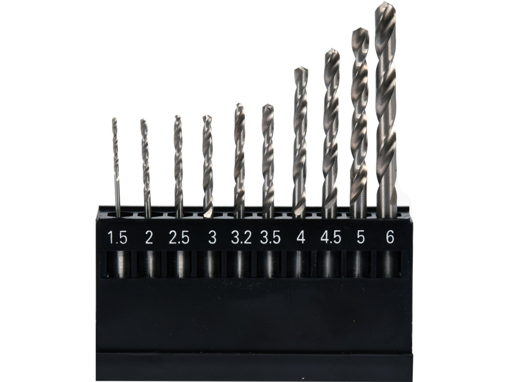10PCS SET OF METAL DRILLS 1,5-6,0MM HEX [3]