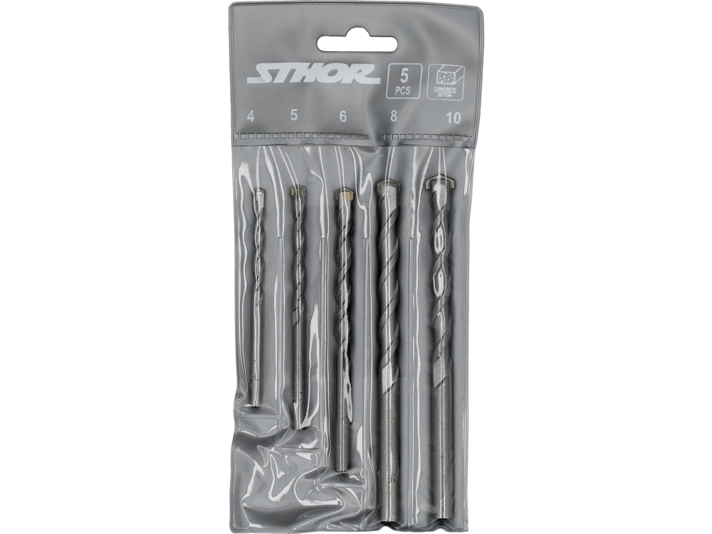MASONRY DRILL BIT SET 4, 5, 6, 8, 10MM [3]
