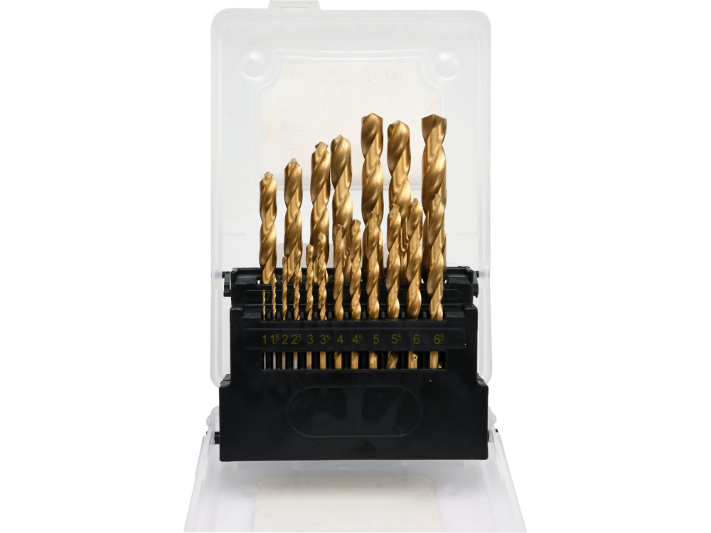 TWIST DRILL BIT SET HSS-TIN 19PCS 1-10MM [2]
