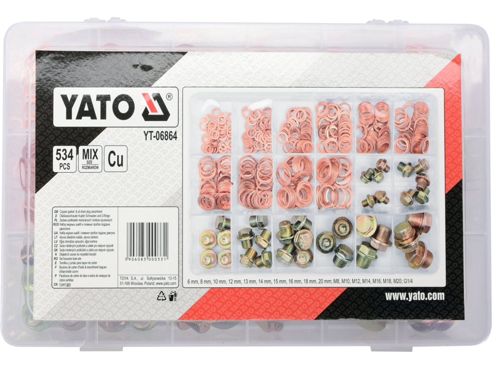 534 PCS OIL SUMP SCREWS AND GASKETS ASSORTMENT [2]