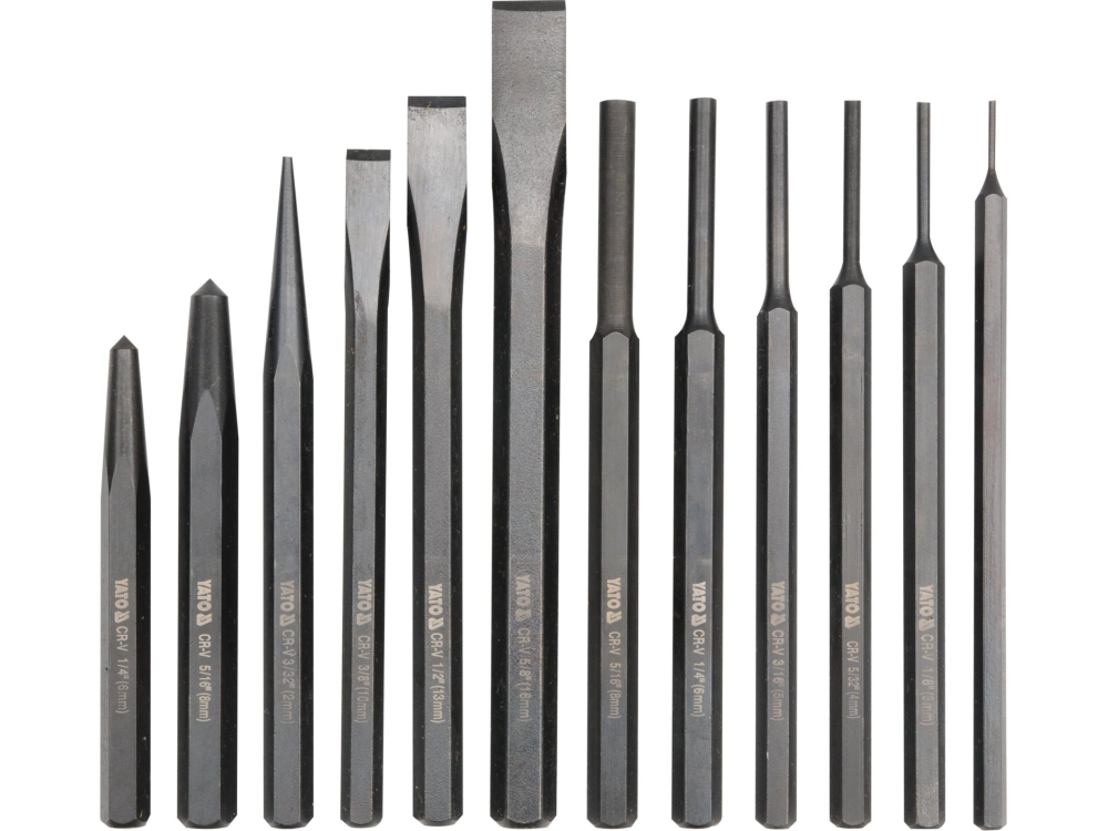 CHISEL AND PUNCH SET 12 PCS, CRV [2]