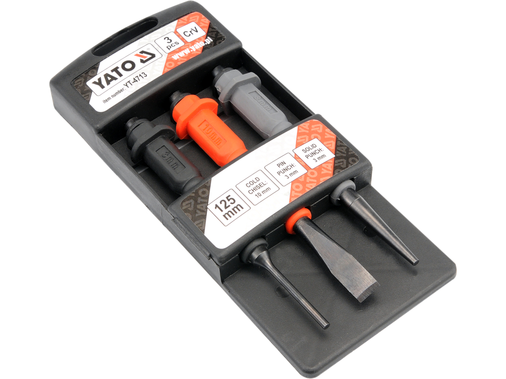 MINI COLD CHISEL AND PUNCH SET 3 PCS, CRV [3]