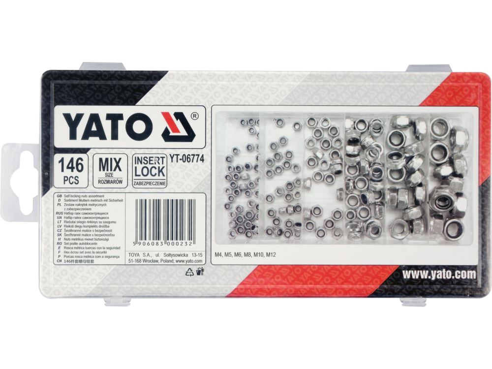 146 PCS SELF LOCKING METRIC NUTS ASSORTMENT [2]