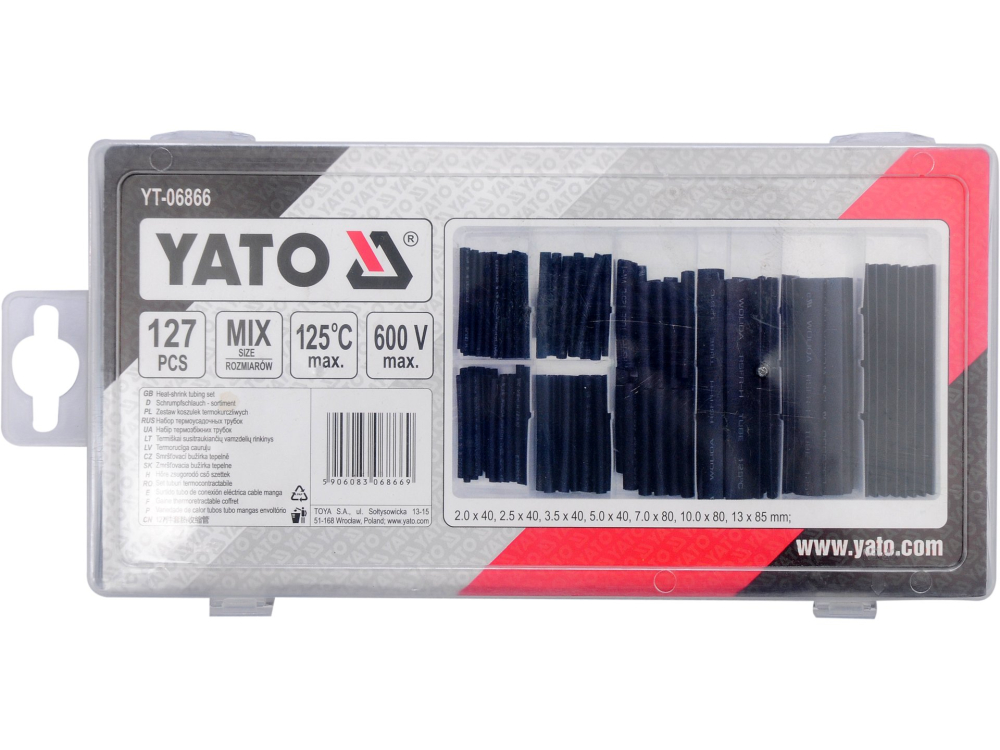 HEAT SHRINK INSULATION TUBES 127PCS SET, MIX OF SIZES [2]