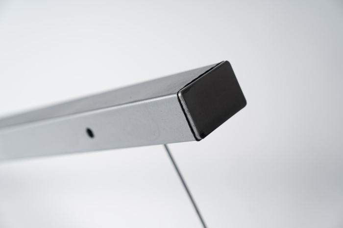 Stalp gard, otel zincat, dreptunghiular, fixare in beton, 2 m, 60 x 40 mm [2]