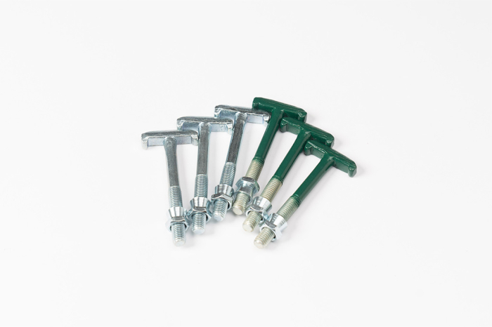 Suruburi cu cap T pentru fixat panouri de gard Verde RAL6005 cu piulita de siguranta M8 [2]