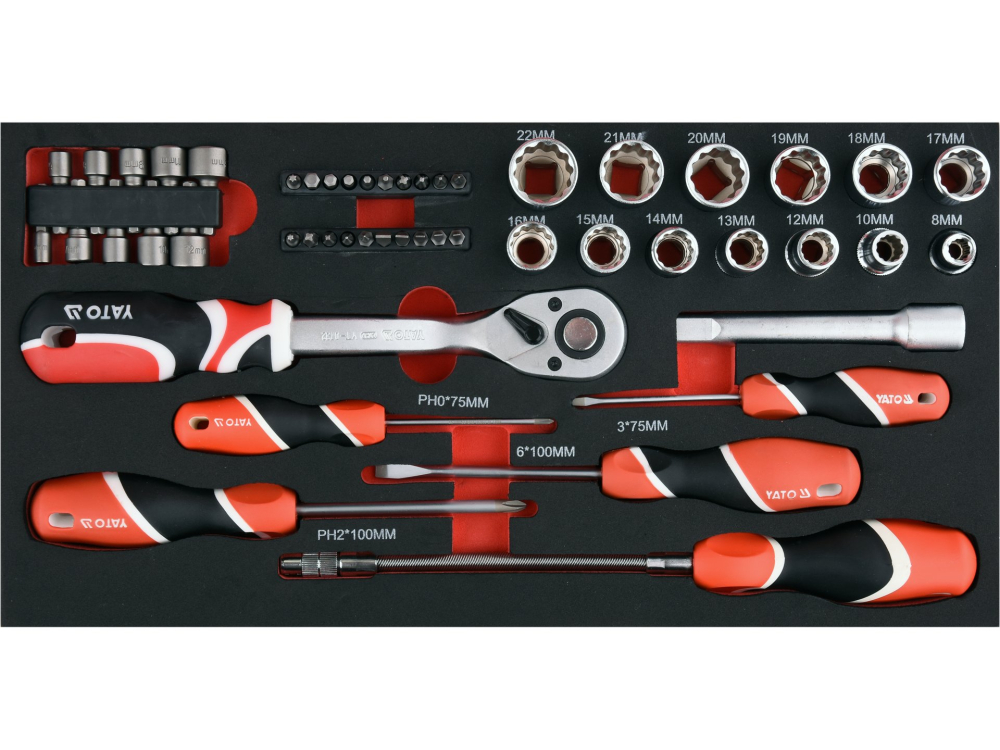 TOOL TROLLEY WITH 3 PARTS WITH TOOLS [11]