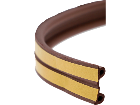 SEAL FOR WINDOWS AND DOORS EPDM TYPE P BROWN 100M [1]