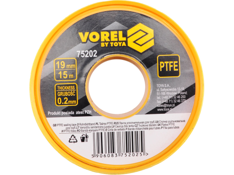 Scule instalatori - PTFE TAPE 15MX19MMX0.2MM