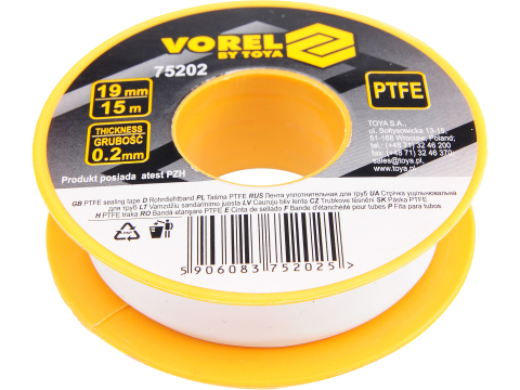 PTFE TAPE 15MX19MMX0.2MM [1]