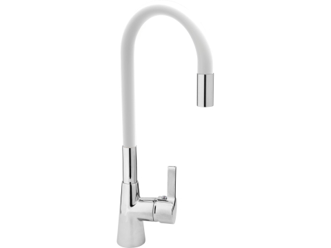 Casă și grădină - KITCHEN FAUCET WITH WHITE FLEXIBLE SPOUT