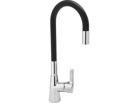 Casă și grădină - KITCHEN FAUCET WITH BLACK FLEXIBLE SPOUT