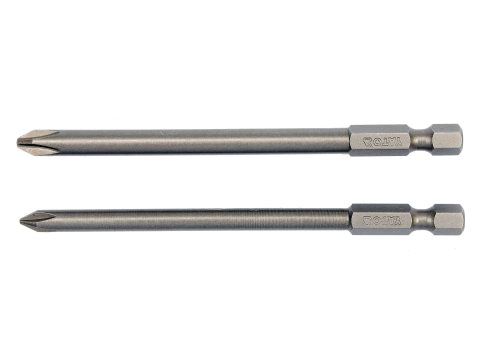 Scule electrice - SCREWDRIVER BIT SETS 1/4'', 2 PCS - PHILLIPS: PH1X100MM; PH2X100MM 1/4'' HEX DRIVE
