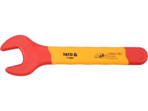 Electrice - INSULATED OPEN END WRENCH SIZE: 17MM VDE
