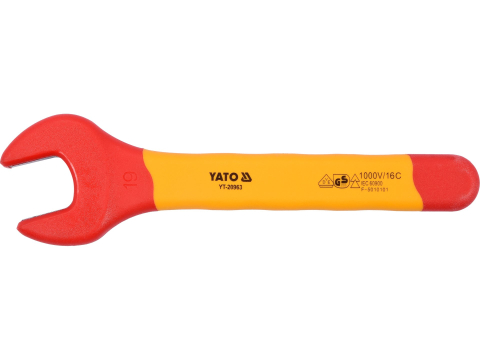 Electrice - INSULATED OPEN END WRENCH SIZE: 19MM VDE