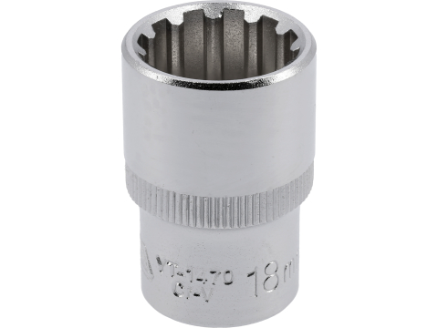 Scule de mână - SPLINE SOCKET 1/2'', 18 MM