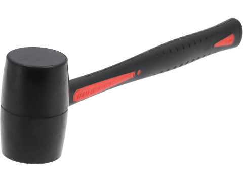RUBBER MALLET WITH FIBREGLASS, TPR HANDLE 440 G [1]