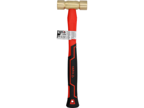 BRASS HAMMER WITH FIBERGLASS HANDLE 500G [2]