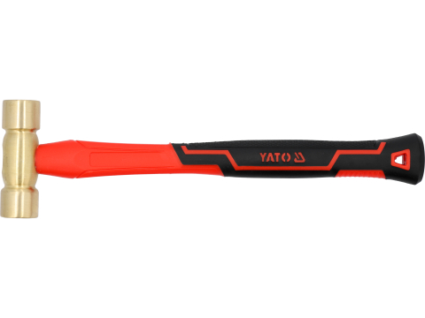 Răngi, dălți și târnăcoape - BRASS HAMMER WITH FIBERGLASS HANDLE 500G