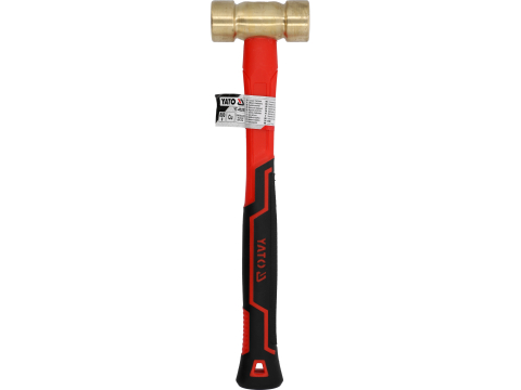 BRASS HAMMER WITH FIBERGLASS HANDLE 800G [2]