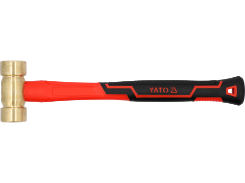 Răngi, dălți și târnăcoape - BRASS HAMMER WITH FIBERGLASS HANDLE 800G