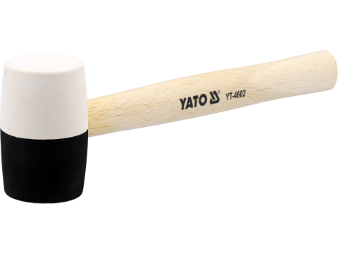 RUBBER MALLET WITH WOODEN HANDLE 370 G [1]