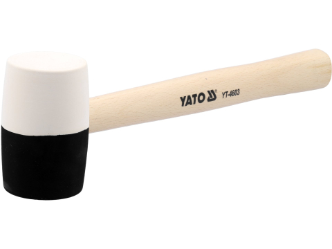 RUBBER MALLET WITH WOODEN HANDLE 580 G [1]