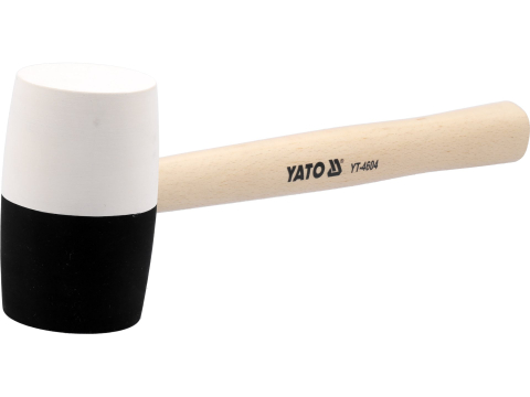 RUBBER MALLET WITH WOODEN HANDLE 780 G [1]
