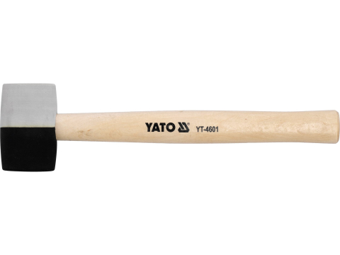 Răngi, dălți și târnăcoape - RUBBER MALLET WITH WOODEN HANDLE 340 G