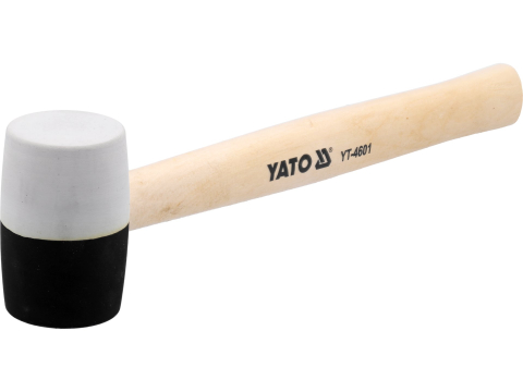 RUBBER MALLET WITH WOODEN HANDLE 340 G [1]