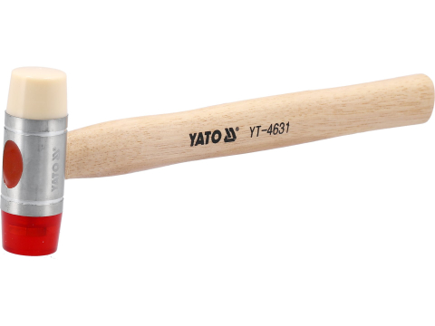 PU / NYLON HEADS MALLET WITH WOODEN HANDLE [1]