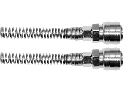 Scule pneumatice - 2PCS KIT EUROPEAN QUICK COUPLER WITH SPRING, HOSE SIZE 6X10MM FEMALE
