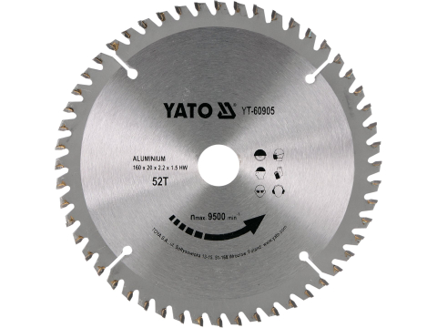 Taiere - TCT CIRCULAR SAW FOR ALUMINIUM 160*20MM 52 TEETH