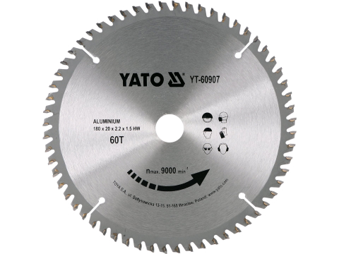 Taiere - TCT CIRCULAR SAW FOR ALUMINIUM 180*20MM 60 TEETH