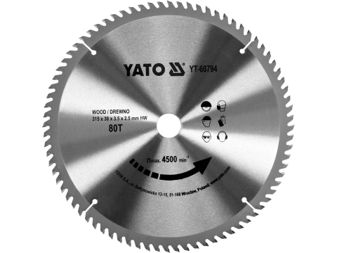 Taiere - TCT BLADE FOR WOOD 315X80TX30