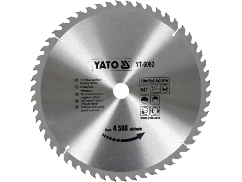 Taiere - TCT CIRCULAR SAW BLADE FOR CUTTING WOOD 350X54X30 MM