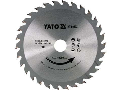 Taiere - TCT CIRCULAR SAW FOR WOOD 150*20MM 30 TEETH
