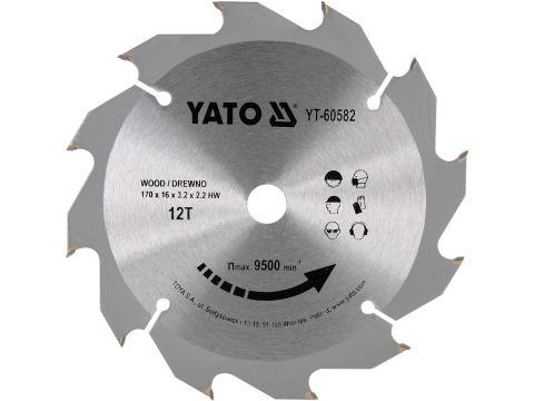 Taiere - TCT CIRCULAR SAW FOR WOOD 170*16MM 12 TEETH