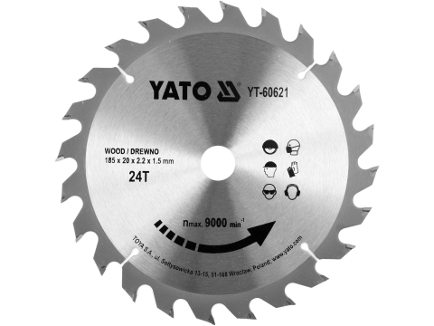 Taiere - TCT BLADE FOR WOOD 185X24TX20MM