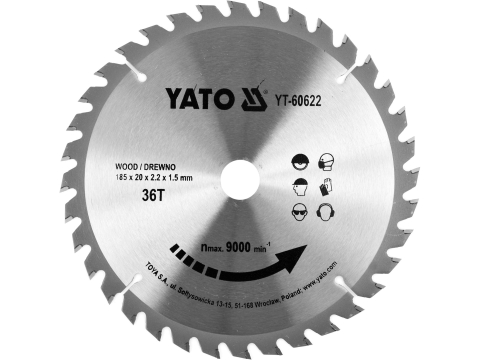Scule electrice - TCT BLADE FOR WOOD 185X36TX20MM