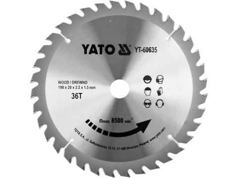 Taiere - TCT BLADE FOR WOOD 190X36TX20MM