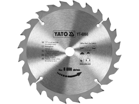 Taiere - TCT CIRCULAR SAW BLADE FOR CUTTING WOOD 205X18X24 MM