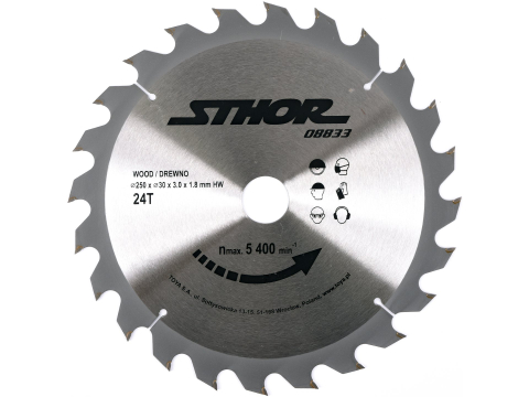 Taiere - TCT BLADE FOR WOOD D250 T24 D30