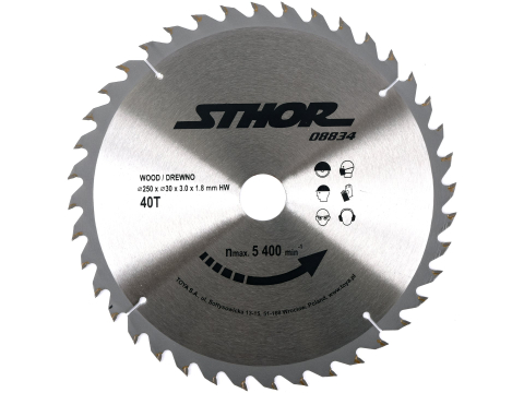 Scule electrice - TCT BLADE FOR WOOD D250 T40 D30
