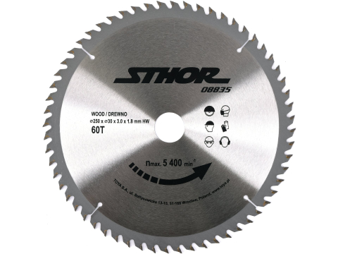 Scule electrice - TCT BLADE FOR WOOD D250 T60 D30
