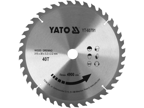 Taiere - TCT BLADE FOR WOOD 315X40TX30MM