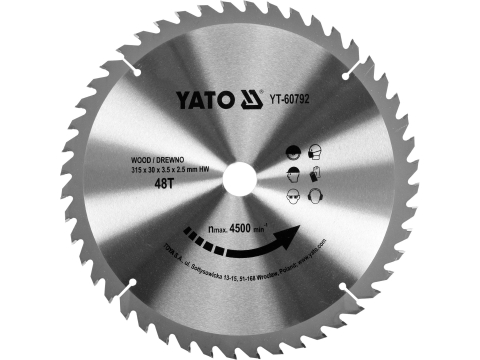 Taiere - TCT BLADE FOR WOOD 315X48TX30