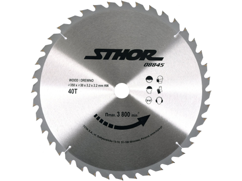 Scule electrice - TCT BLADE FOR WOOD D350 T40 D30