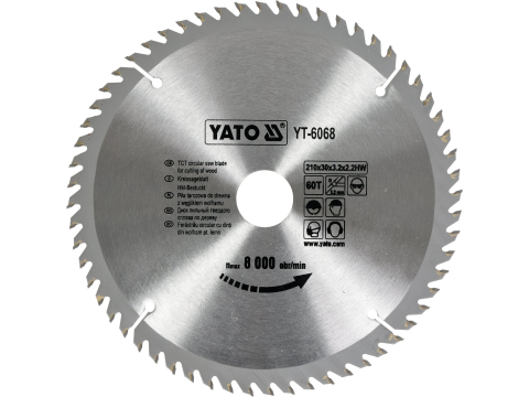 Scule electrice - TCT CIRCULAR SAW BLADE FOR CUTTING WOOD 210X60X30 MM
