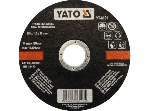 Taiere - METAL CUTTING DISC INOX, 115X1.0X22 MM